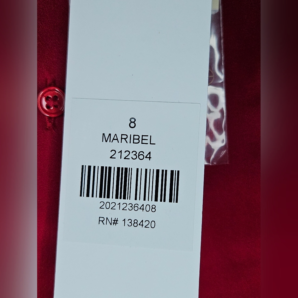 Etcetera Scarlet Blouse with Lace Accents - Picture 9 of 11